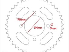 Achtertandwiel BYE Bike 40t