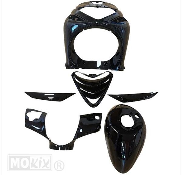 Plaatwerk KIT Piaggio ZIP00 LC (6) Glans Zwart " - MKX
