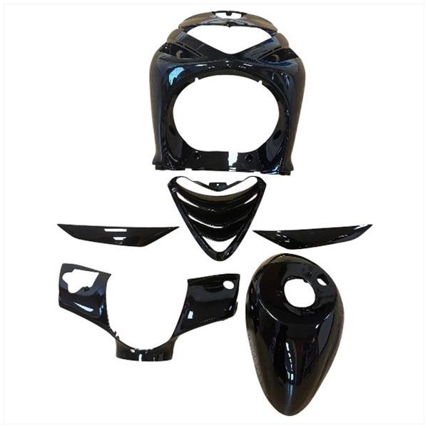Plaatwerk KIT Piaggio ZIP00 LC (6) Glans Zwart " - MKX