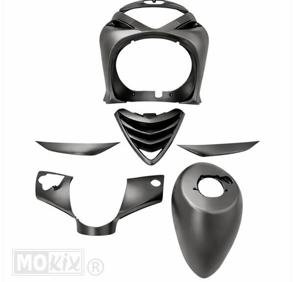 Plaatwerk KIT Piaggio ZIP00 LC (6) MAT Zwart " - MKX