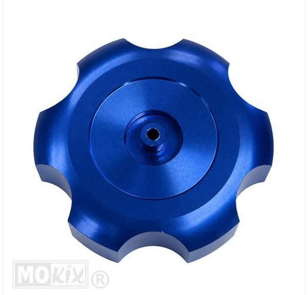 Tankdop Derbi Senda-R Aluminium Blauw 40mm