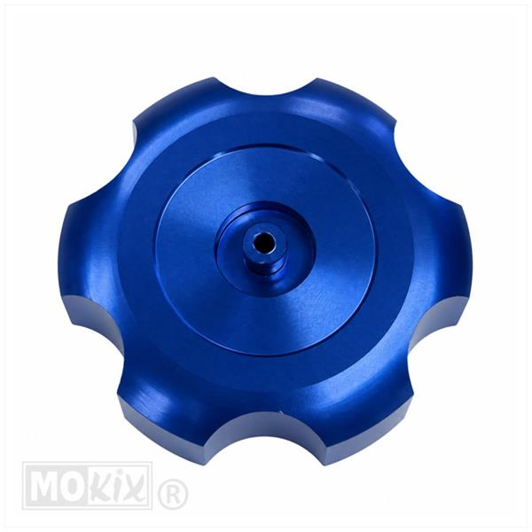 Tankdop Derbi Senda-R Aluminium Blauw 40mm