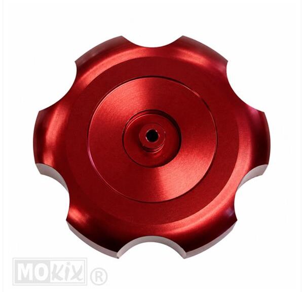 Tankdop Derbi Senda-R Aluminium Rood 40mm