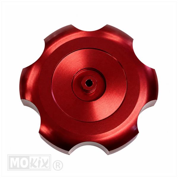 Tankdop Derbi Senda-R Aluminium Rood 40mm