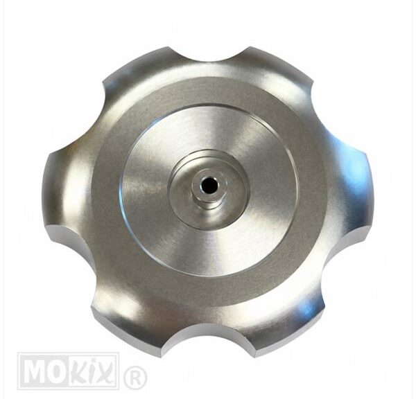 Tankdop Derbi Senda-R Aluminium Zilver 40mm