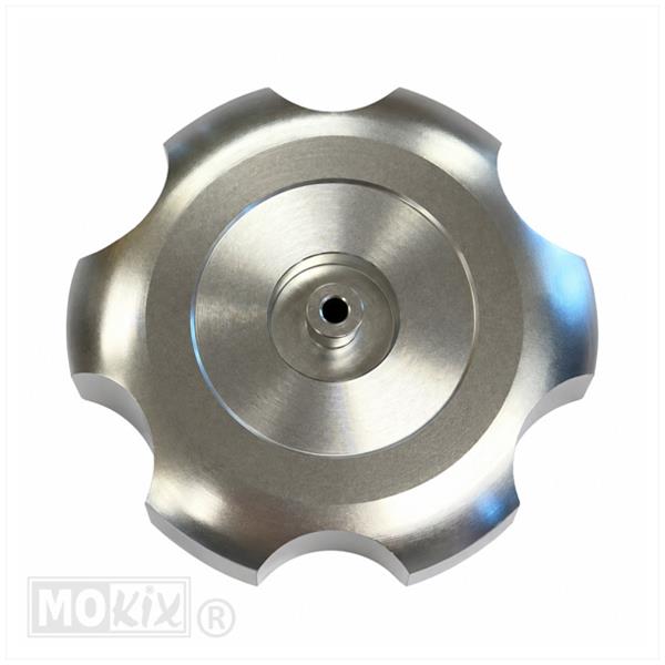 Tankdop Derbi Senda-R Aluminium Zilver 40mm