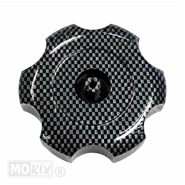 Tankdop Derbi Senda-R Aluminium Carbon 40mm