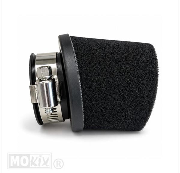Power Filter Foam Racing Large Angled Black 28/35mm