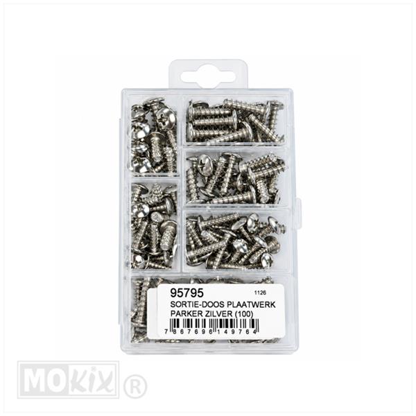 Sortie-Doos Plaatwerk Parker Zilver (100)