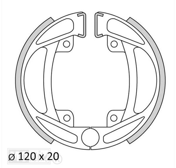 Remschoen-SET Kreidler NT Klein Naaf 120mm