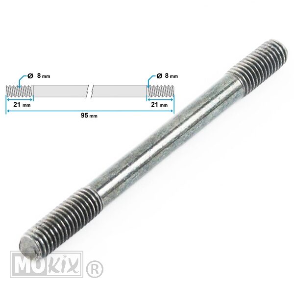 Cilinder Tapeind Kreidler M8x95 (1)