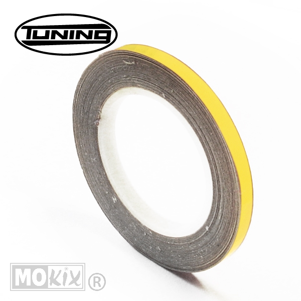 Wiel Reflectie Tape 5mm X 9m Geel