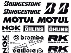 Sponsor-KIT Brembo NGK Zwart/Zilver