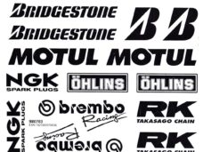 Sponsor-KIT Brembo NGK Zwart/Zilver