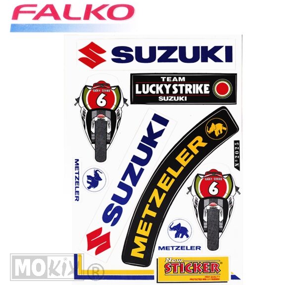 982025 SPONSOR-KIT SUZUKI/METZELER 33x22
