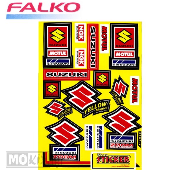 982029 SPONSOR-KIT SUZUKI YELLOW MAGIC 33x22