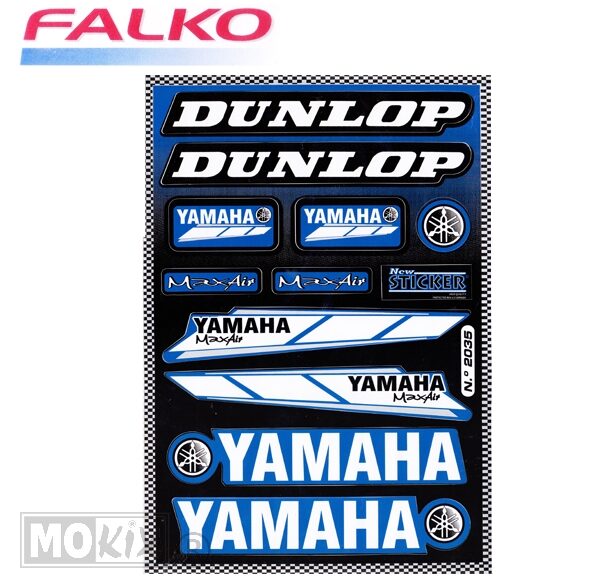 982035 SPONSOR-KIT YAMAHA/DUNLOP 33x22
