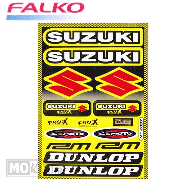 982037 SPONSOR-KIT SUZUKI/DUNLOP 33x22