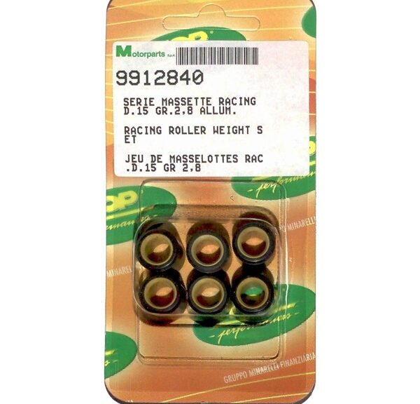 Rollenset (6) 15x12 2.8gr TP - Top Performances