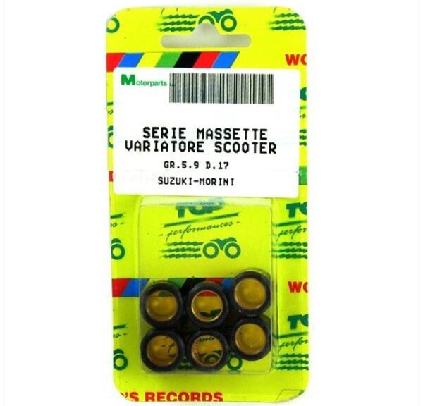 Rollenset (6) 17x12 5.5gr TP - Top Performances