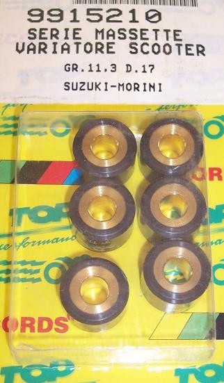 Rollenset (6) 17x12 11.3gr TP - Top Performances