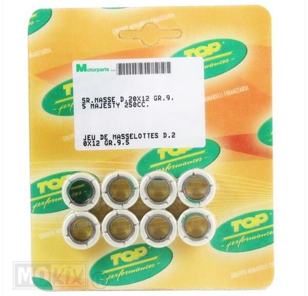 Rollenset (8) 20x12 14.0gr TP - Top Performances