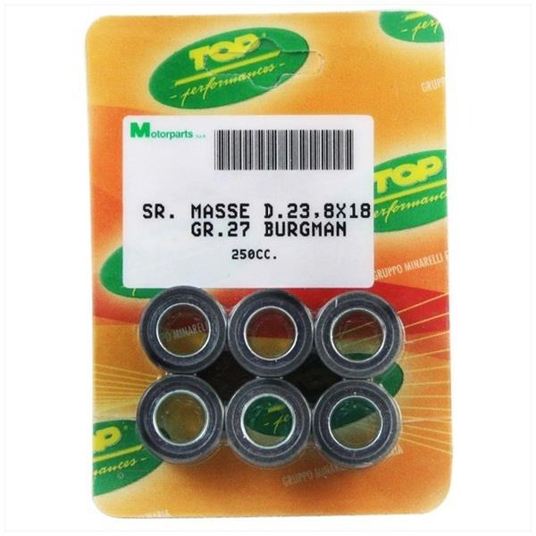 Rollenset (6) 23.8x18 27.0gr TP - Top Performances