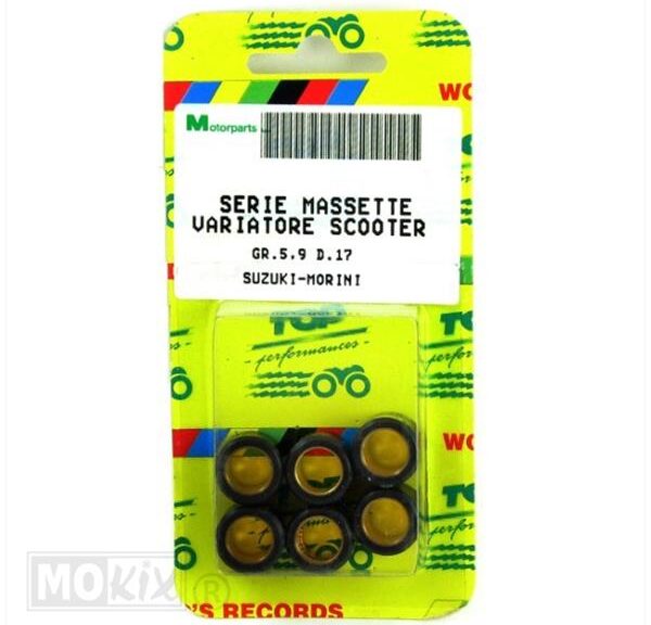 Rollenset (6) 17x12   5.5gr TP - Top Performances