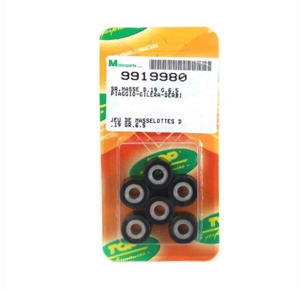 Rollenset (6) 19x15.5 5.3gr TP - Top Performances
