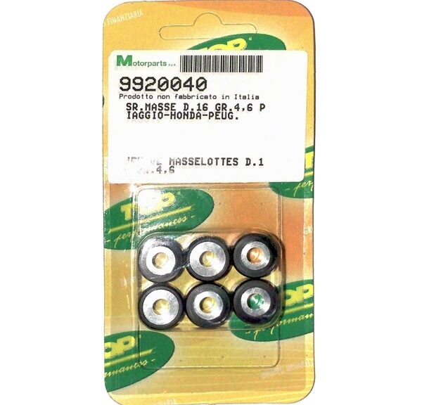 Rollenset (6) 16x13 4.6gr TP - Top Performances