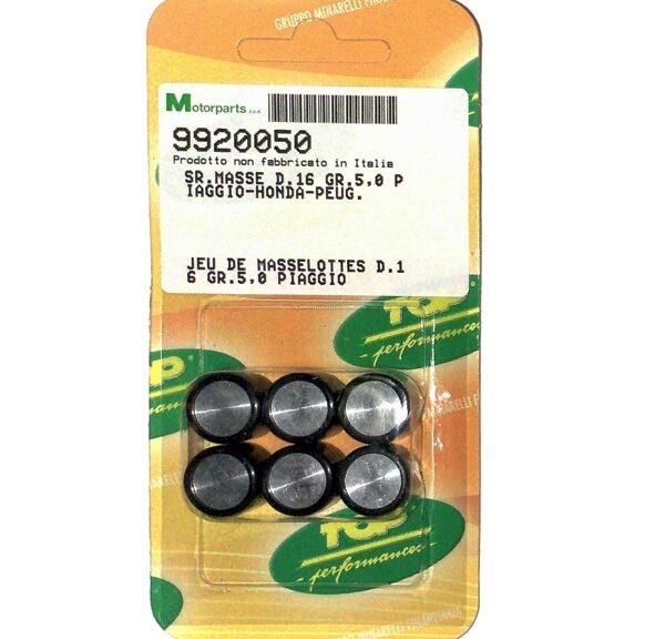 Rollenset (6) 16x13 5.0gr TP - Top Performances