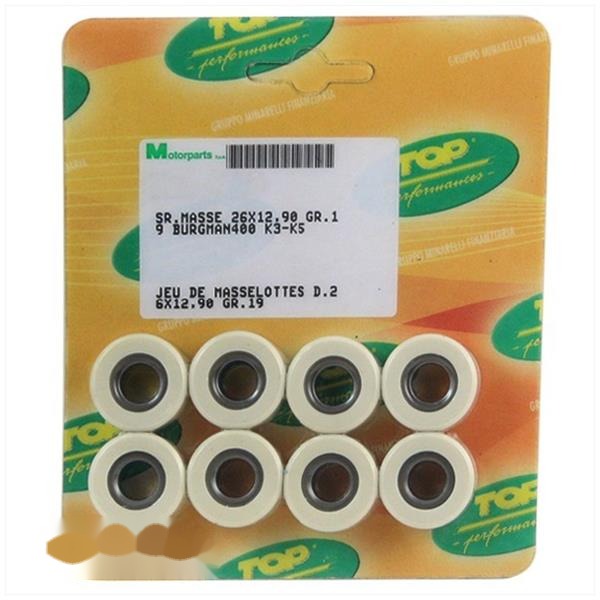 Rollenset (8) 26x12.9 16.0gr TP - Top Performances