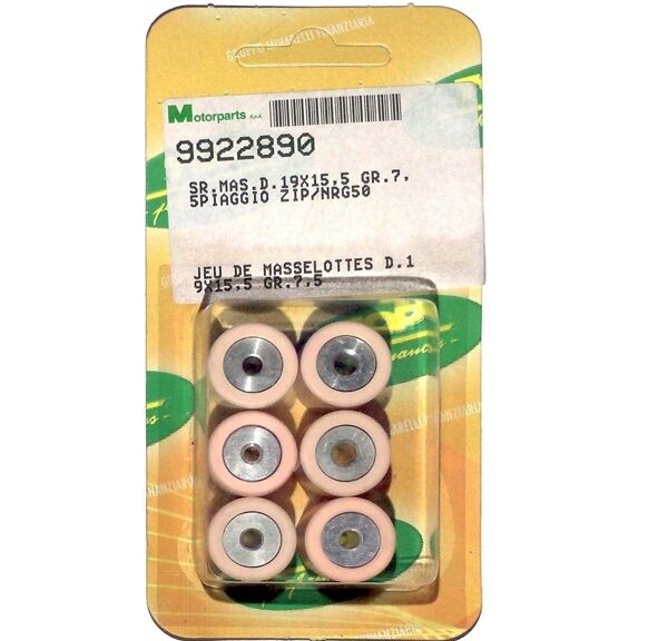 Rollenset (6) 19x15.5 7.5gr TP - Top Performances