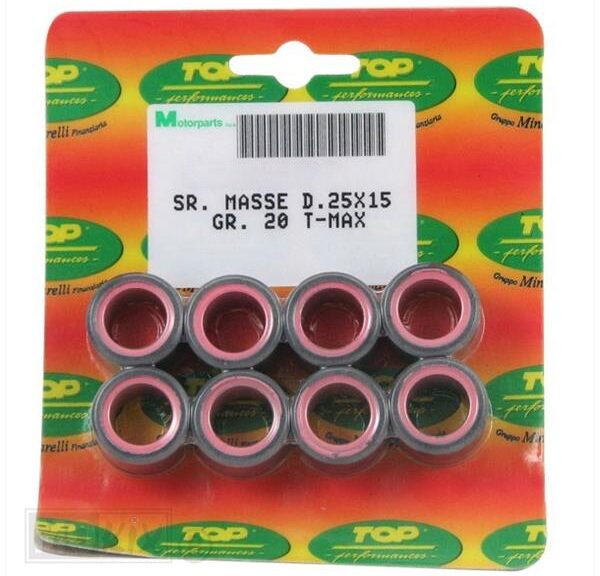 Rollenset (8) 25x15 12.0gr TP - Top Performances