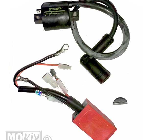 CDI Unit Piaggio + Bobine Variabel Rood TP - Top Performances
