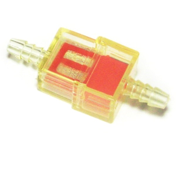 Benzinefilter UNI Voor 6mm Slang Vierkant ST - Supertec