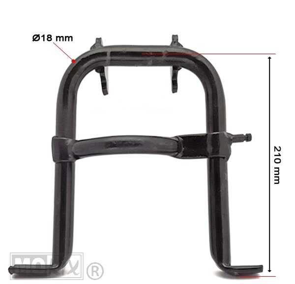 Middenstandaard Puch Maxi Macho 210mm Zwart - IGM