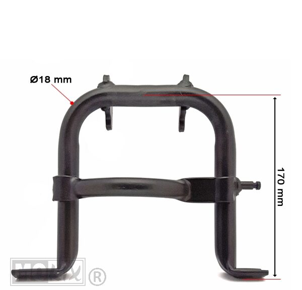 Middenstandaard Puch Maxi N 170mm Zwart - IGM