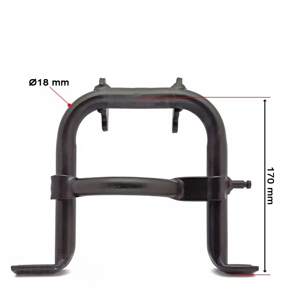 Middenstandaard Puch Maxi N 170mm Zwart - IGM