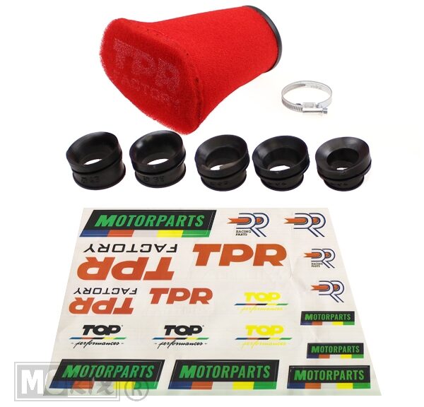 Foam Filter TPR Factory 28-32-36-39-43mm Rood - Top Performances