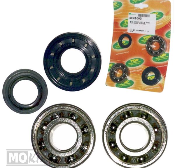 Juego de rodamientos/retenes para scooter Minarelli (SKF) 4 piezas TP - Alto rendimiento