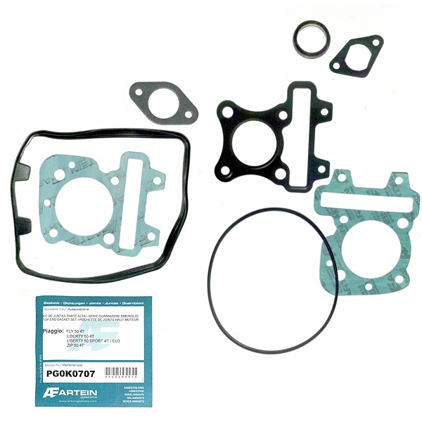 Pakkingset TOP Piaggio 4T 50cc 2V - Artein