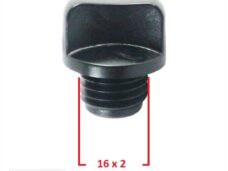 Olievulplug Minarelli AM6 (M16x2) PVC Zwart ORG