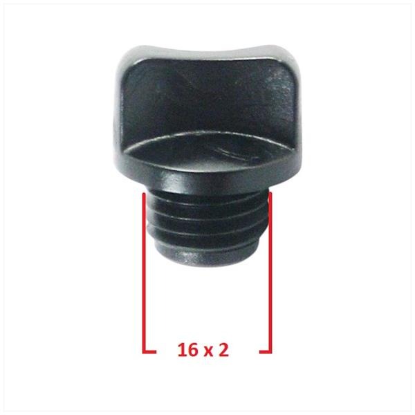 Olievulplug Minarelli AM6 (M16x2) PVC Zwart ORG