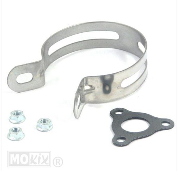 Klem Voor Demper E-NOX" Universeel Inox 70mm" - Tecnigas