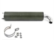 Einddemper Tecnigas None/RS-II Zwart/Carbon