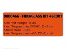Demper-Vulling KIT 4SCOOT Fiber / Klemmen - Tecnigas