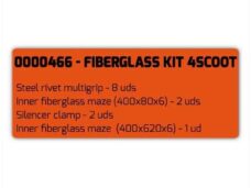 Demper-Vulling KIT 4SCOOT Fiber / Klemmen - Tecnigas