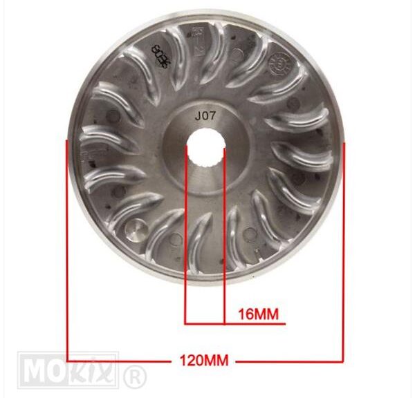 Half Poelie/Koelvin APR Scarabeo/Atlantic 125 RMS