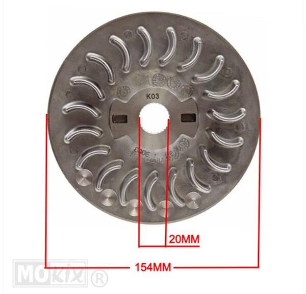 Half Poelie/Koelvin PIA MP3/APR Atlantic 400 RMS